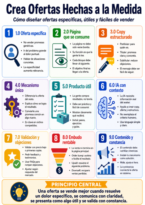 Infografia tema 2: Crea Ofertas Hechas a la Medida