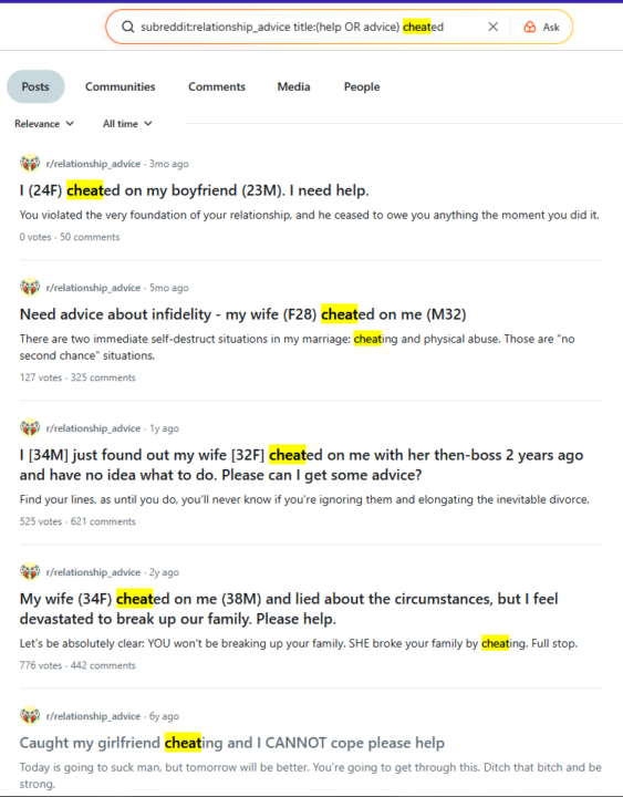 Tip para buscar en Reddit
