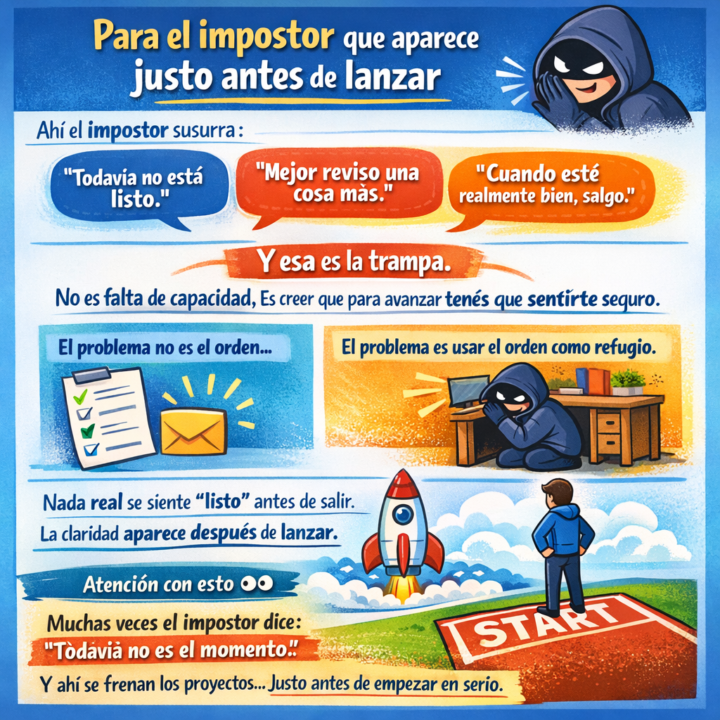 Para el impostor que aparece justo antes de lanzar...