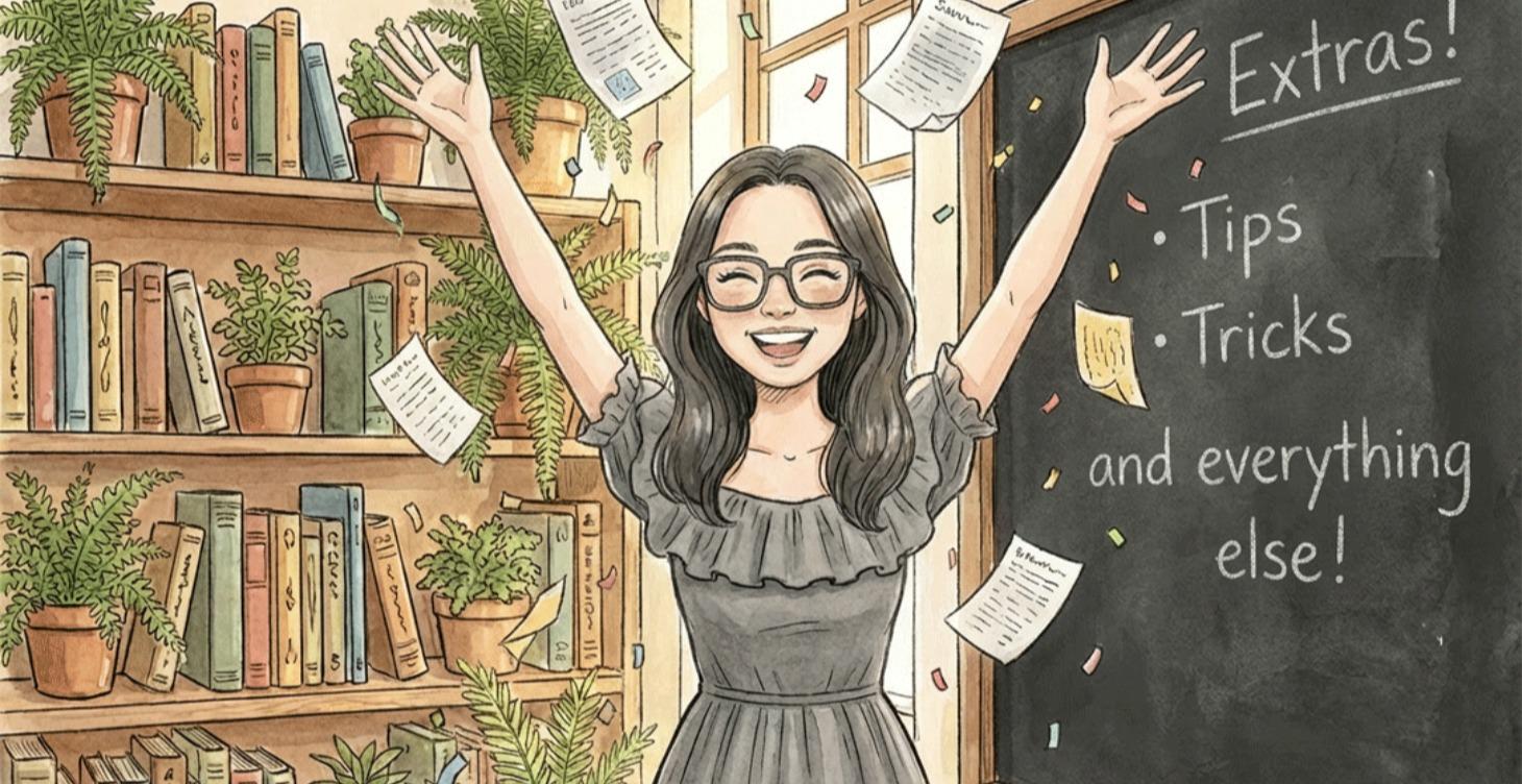 Vocab, tips and more!