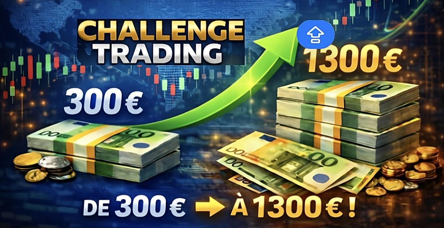 🔥 Challenge Trading – De 300€ à 1 300€
