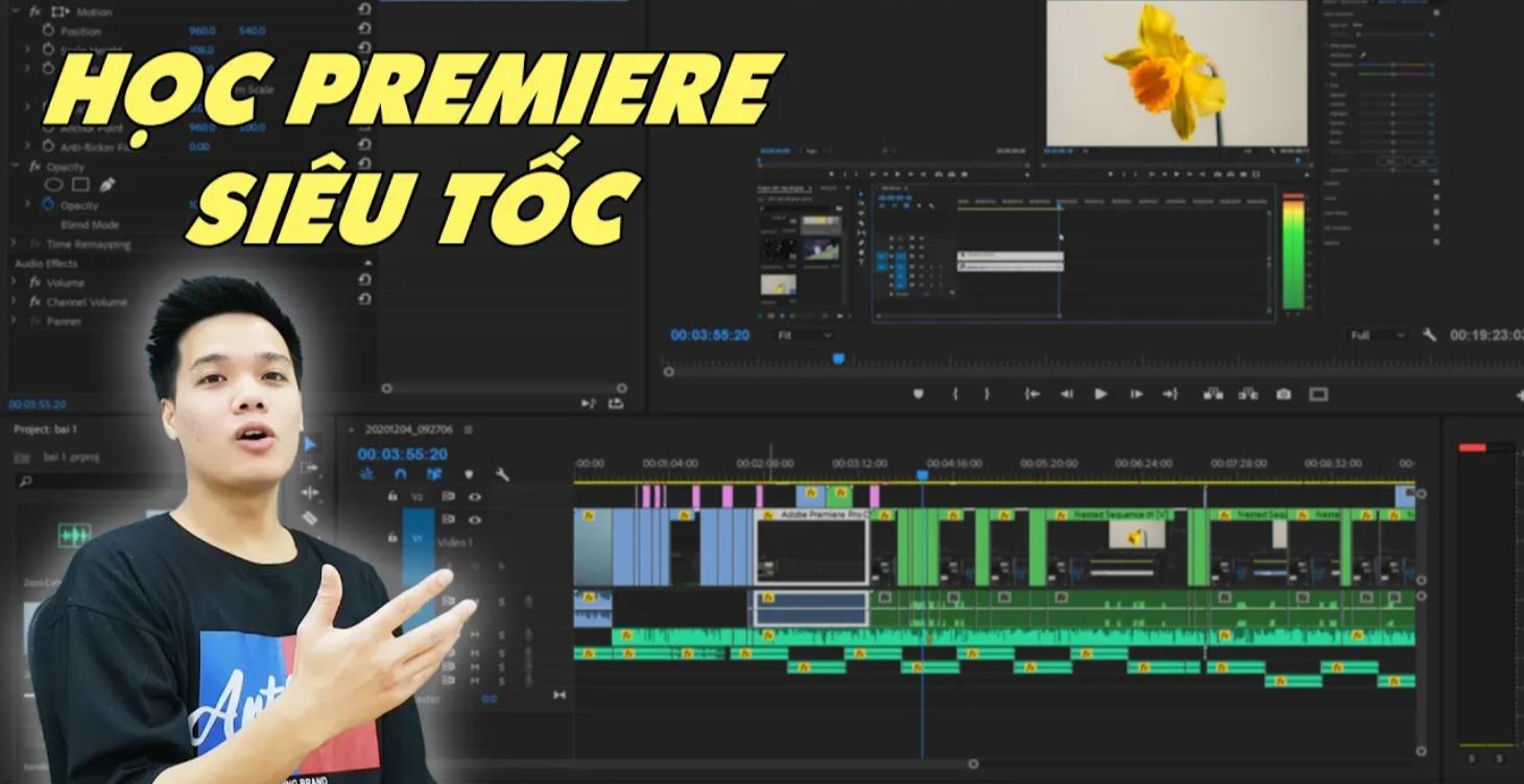 Học edit video siêu tốc với Adobe Premiere