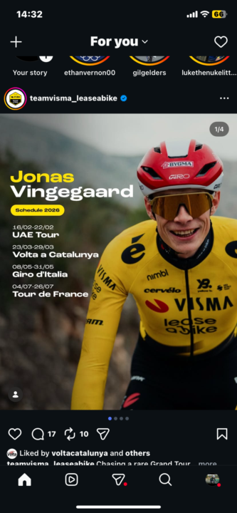 Jonas Vingegaard to the Giro