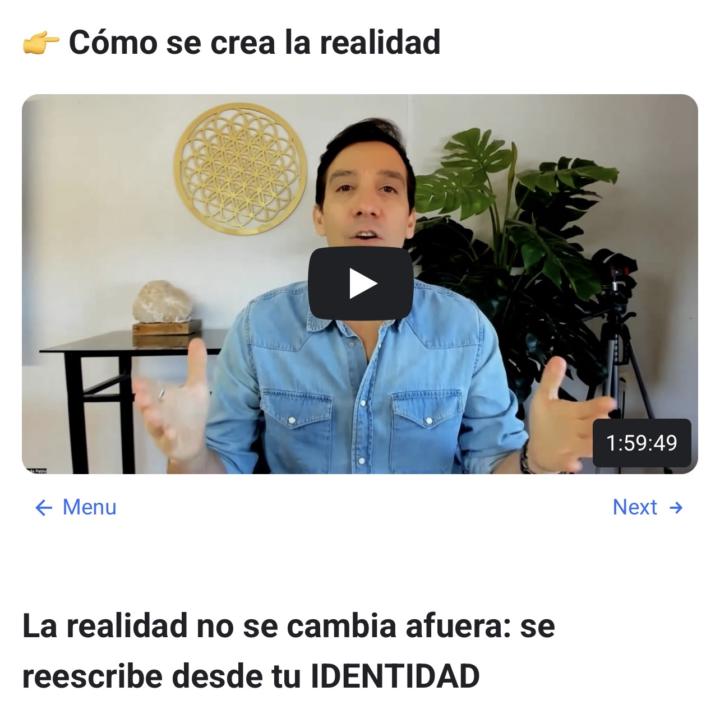 🔥 ¡¡Ya puedes ver la grabación de la clase "Cómo se Crea la Realidad!!