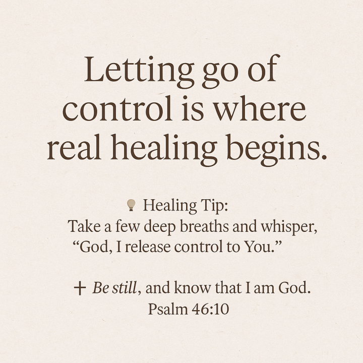 Is it time to finally let go of control? 🙋🏻‍♀️