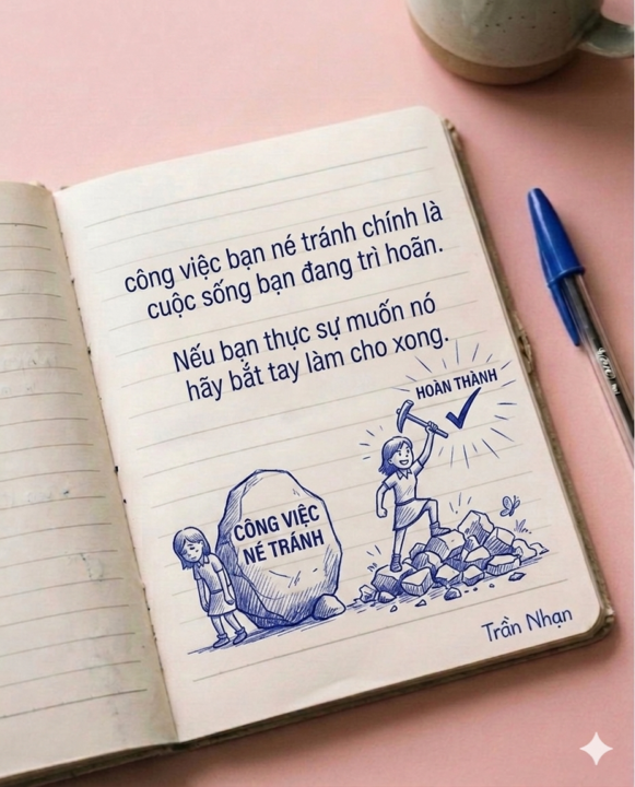 Công việc mà bạn đang ra sức né tránh chính là cuộc đời mà bạn âm thầm trì hoãn 