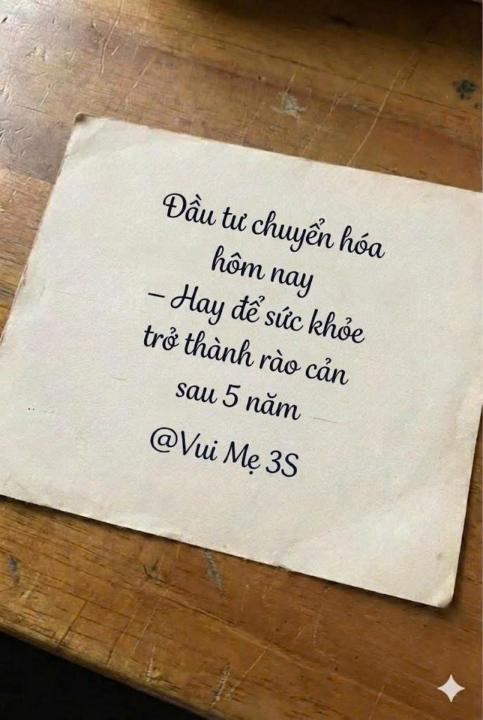 ĐẦU TƯ CHUYỂN HÓA HÔM NAY – HAY TRẢ GIÁ SAU 5 NĂM?