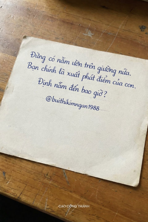 Bạn chính là xuất phát điểm của con