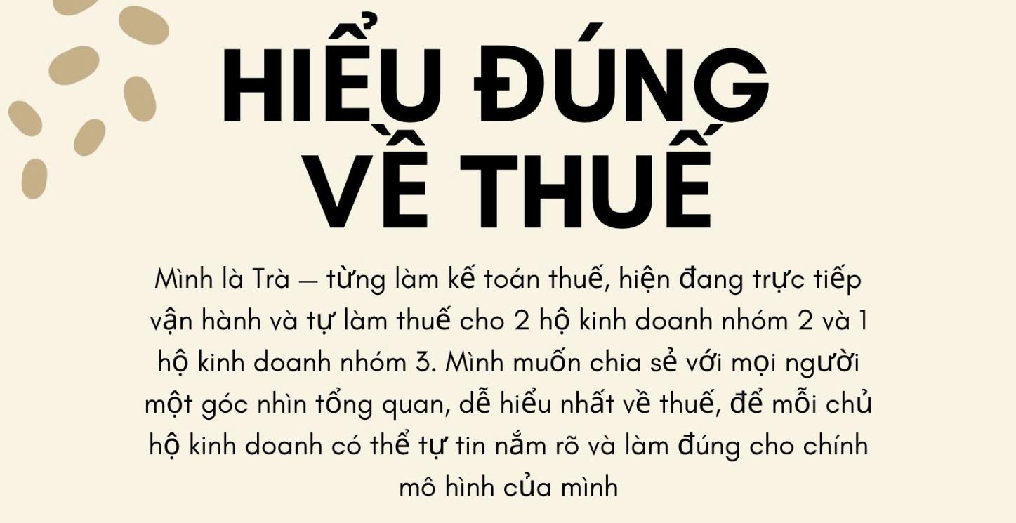 THUẾ KHÔNG KHÓ– KHÓ LÀ BẠN CHƯA HIỂU