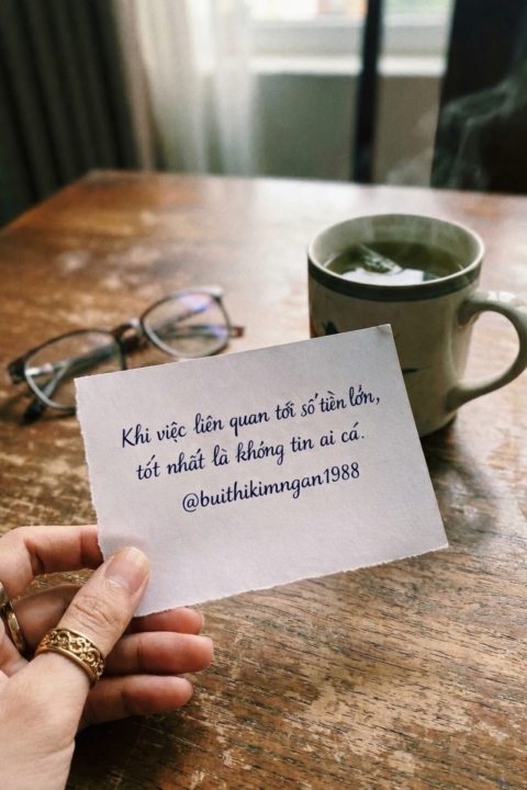  Khi việc liên quan tới số tiền lớn, tốt nhất là không tin ai cả