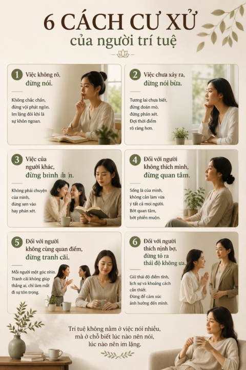 6 cách cư xử của người có trí tuệ:
