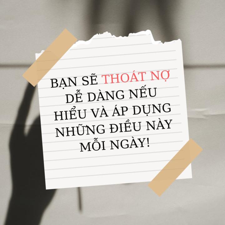 ÂM TIỀN TỈ ĐỂ CÓ TIỀN TỈ - VÀ ĐÂY LÀ NHỮNG ĐIỀU VỚI MỘT NGƯỜI NỢ NẦN CÓ THỂ THOÁT RA ĐƯỢC VÀ VƯƠN LÊN