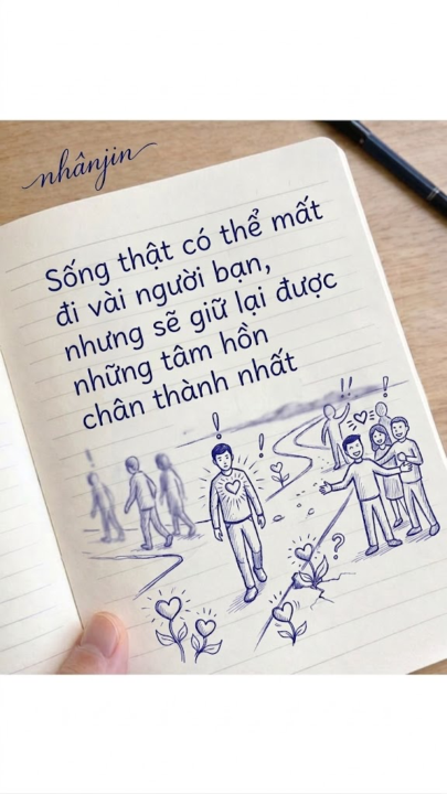 Sống thật có thể mất đi vài người bạn, nhưng sẽ giữ lại được những tâm hồn chân thành nhất.