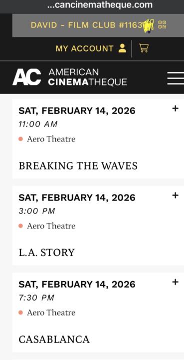 This weekend at The Aero Theater Santa Monica