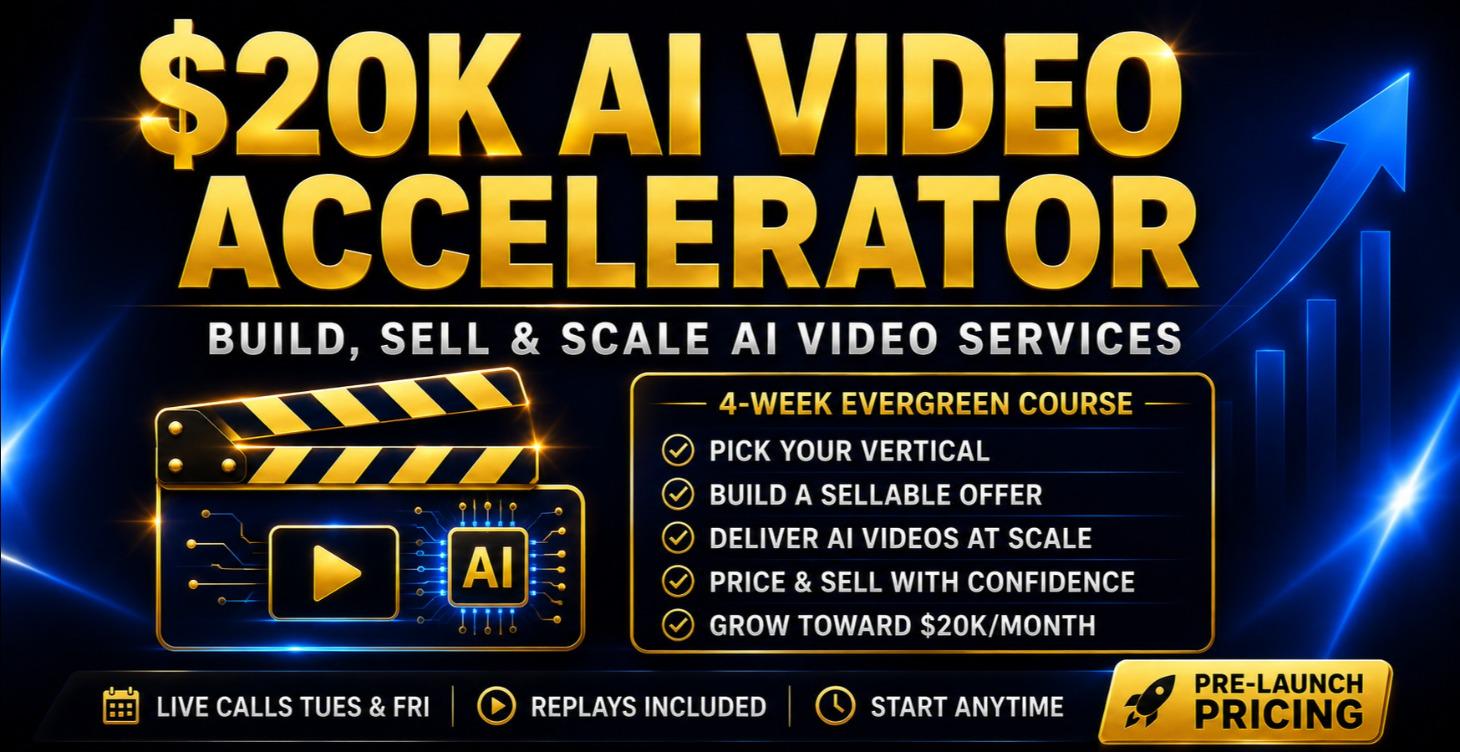 🎬 THE $20K AI VIDEO ACCELERATOR