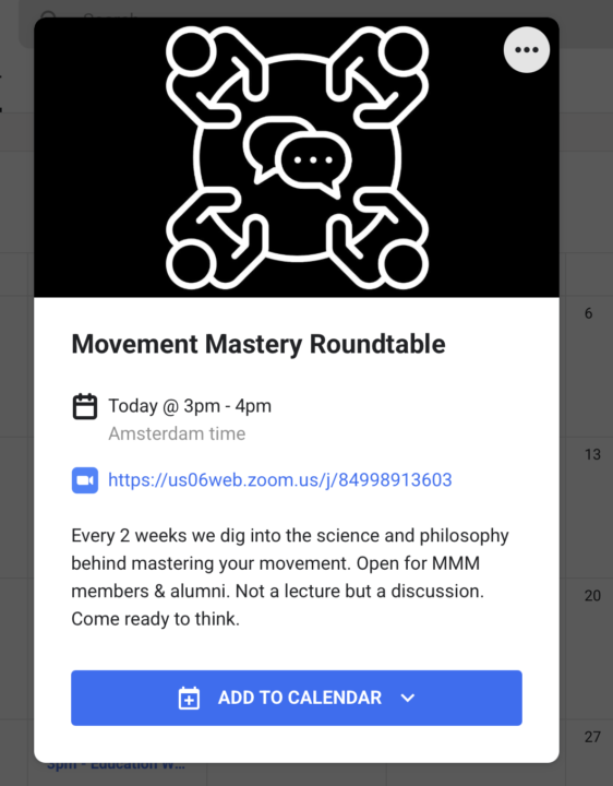 Movement Mastery Roundtable