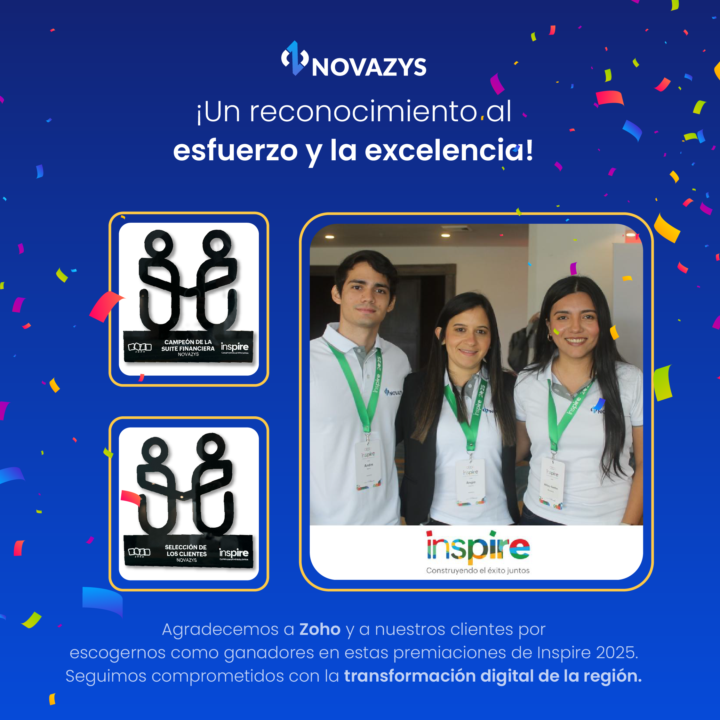 Premios Zoho 2025 🫱🏻‍🫲🏼  Novazys 💥