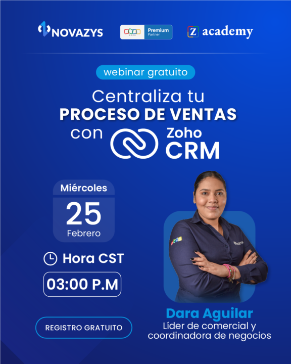 ⭐Centraliza tu proceso de ventas - Webinar Zoho CRM