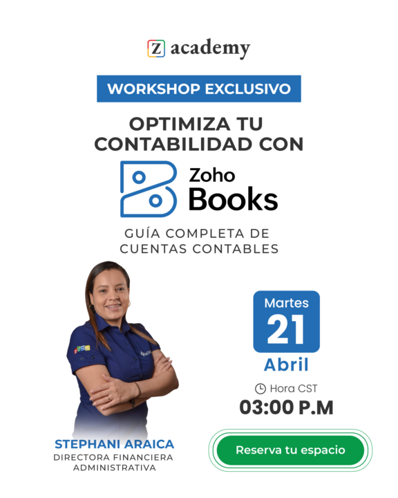 Guía para gestionar cuentas contables - Workshop Zoho Books