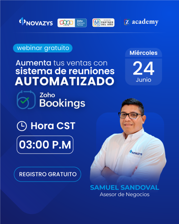 🔵⭐WEBINAR: ZOHO BOOKINGS