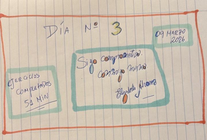 Días 8 y 9 de Marzo Sigo comprometida conmigo misma 