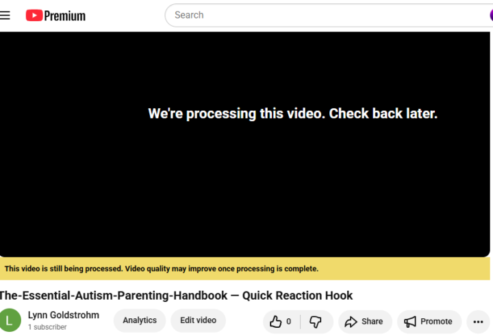 Posting to YouTube