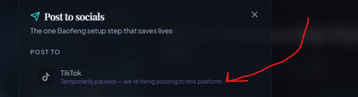 Issue with Socials Connection?