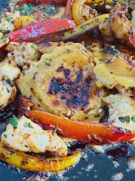 Blackstone Griddle Lobster Ravioli