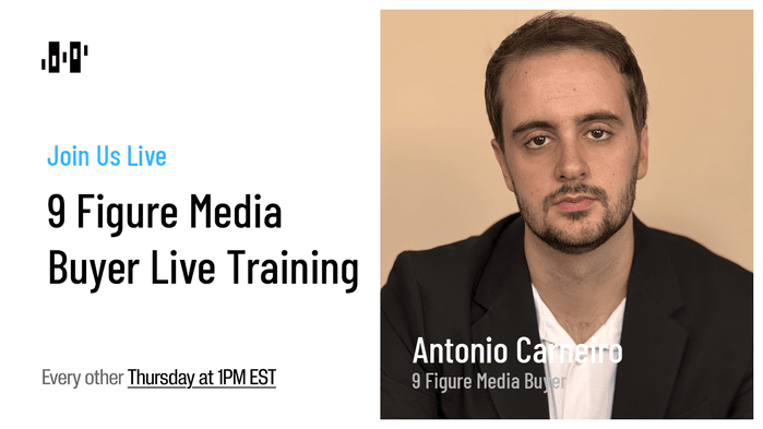 Today, in TWO HOURS TODAY 1PM EST, we’re hosting our LIVE Hyros Q&A with Antonio Carneiro. 