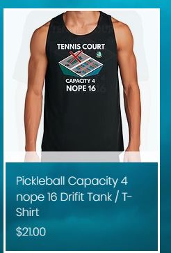 16 Pickleball Players Can Fit on 1 Tennis court!
