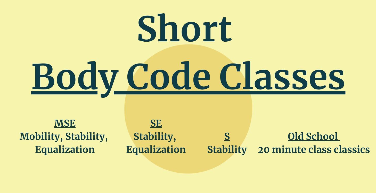 Short Body Code Classes