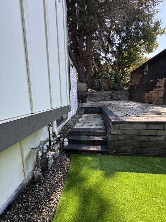 Turf and Hardscape project in Seattle 
