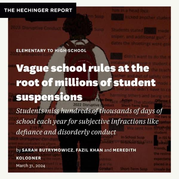Vague school rules at the root of suspensions
