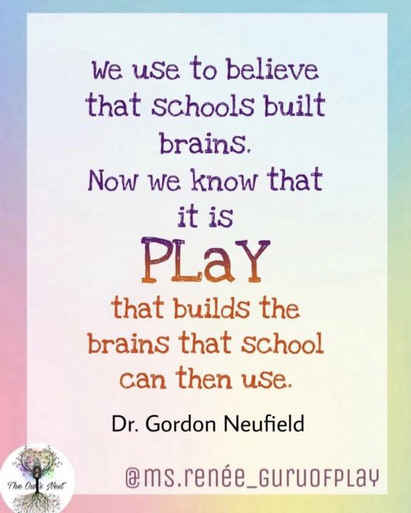 Play is how brains are built.