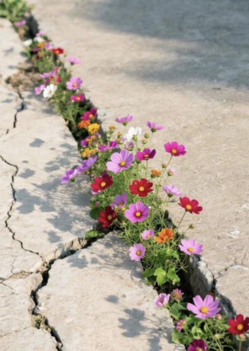 *Between a crack and a hard place.*