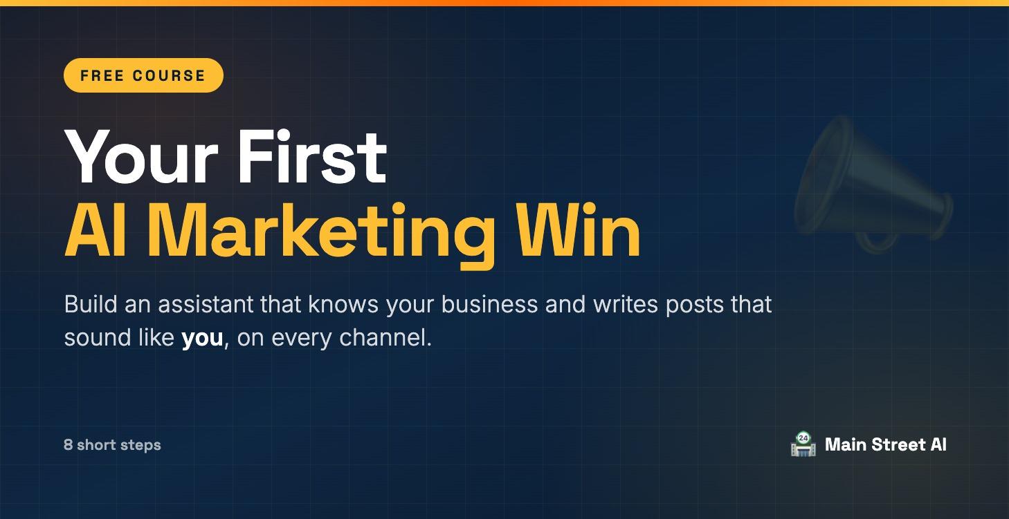 Your First AI Marketing Win