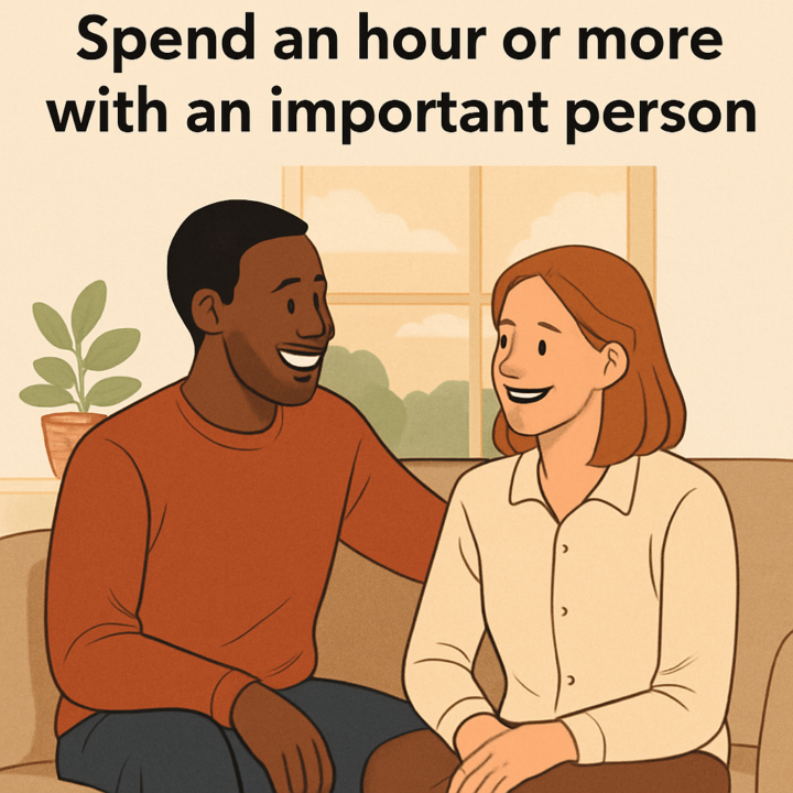 12%的Mitch:與重要的人共度一個小時以上的時間