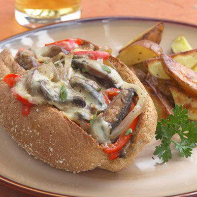 Portobello "Philly Cheese Steak" Sandwich