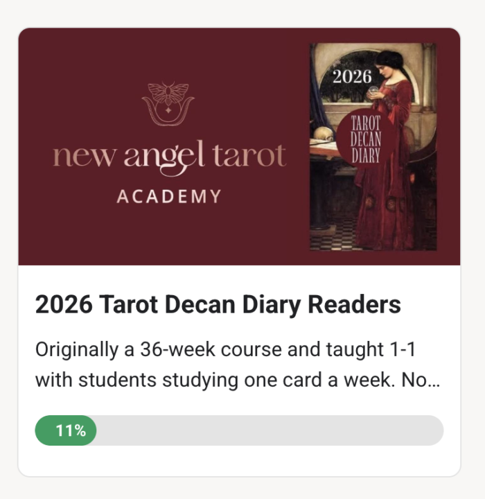 2026 Tarot Decan Diaries starts in 2 weeks today!