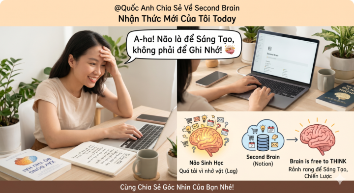 HÓA RA LÂU NAY MÌNH ĐANG DÙNG NÃO SAI VIỆC…