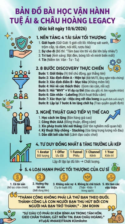 KHI "ĐẠO" VÀ "ĐỜI" ĐỒNG NHẤT — SỬA SAI VỚI HÀNH TRÌNH 8 BƯỚC DISCOVERY THỰC CHIẾN  ⠀