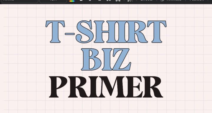 T-SHIRT BIZ PRIMER