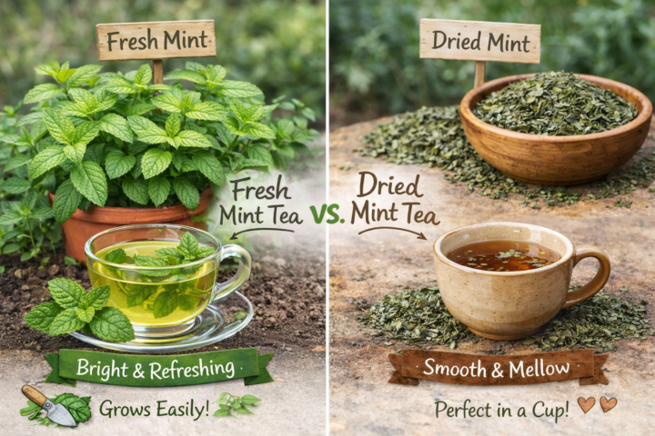 Fresh vs. Dried Herbal.Tea
