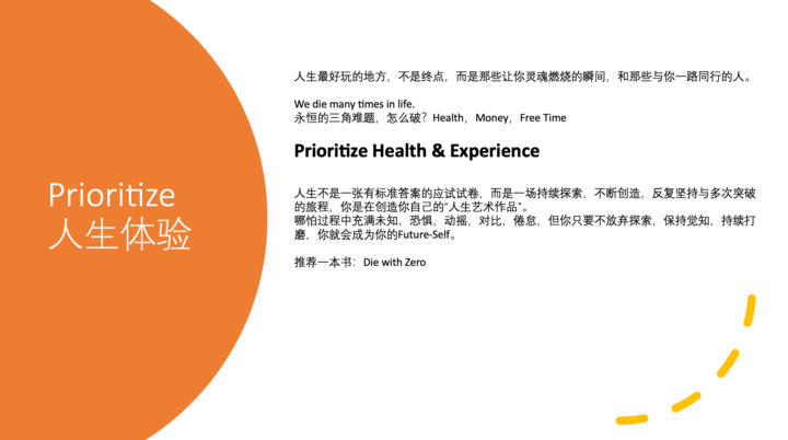 你的人生体验bucket list ：）