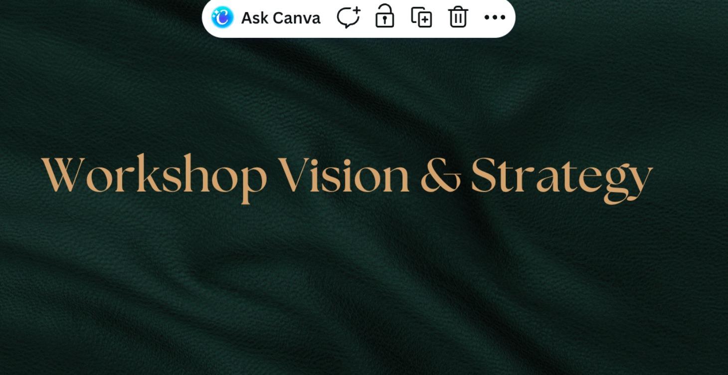 Workshop Vision & Strategy