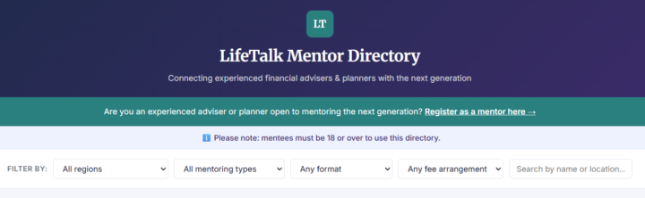 Could you mentor a younger or new financial adviser?