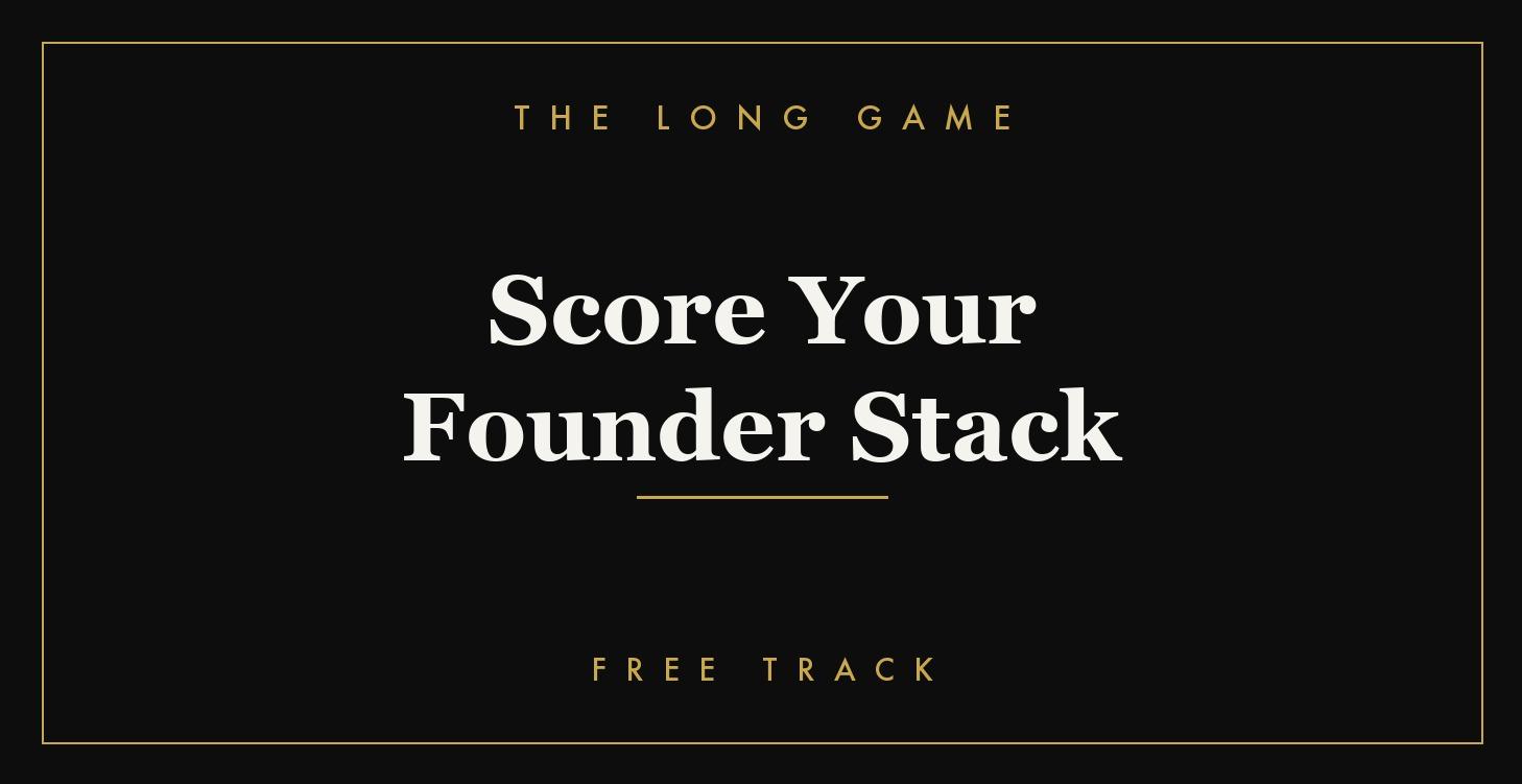 Score Your Founder Stack