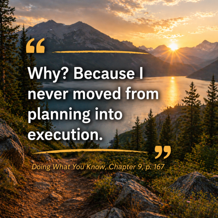 Planning Isn’t Progress
