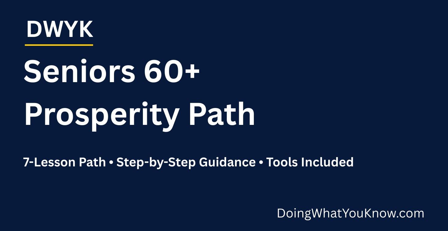 Seniors 60+ Prosperity Path