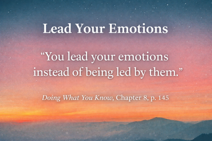 Lead Your Emotions